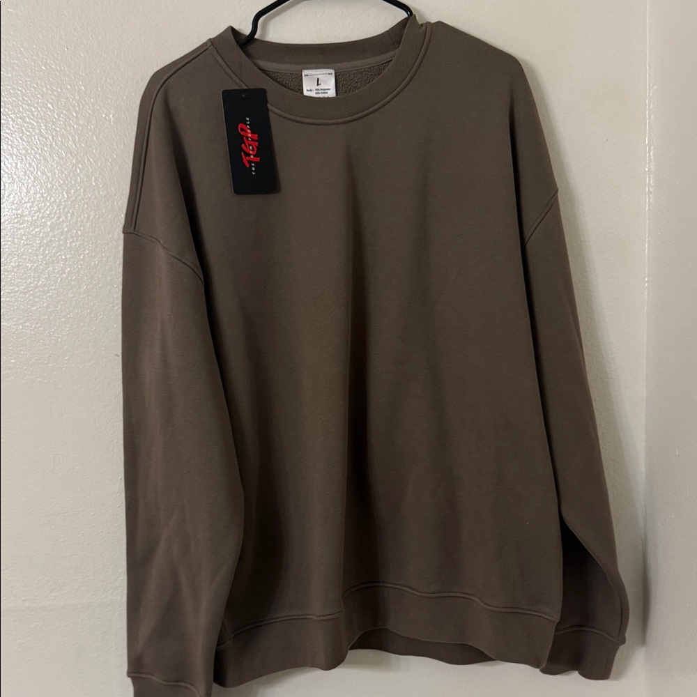 New! The Gym People Brown Sweatshirt - Size: L